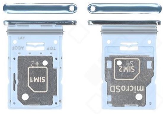 Samsung Galaxy A53 GH98-47263C slot for SIM 1 + Hybrid (SIM or MicroSD) for SM-A536B (Galaxy A53 5G) blue