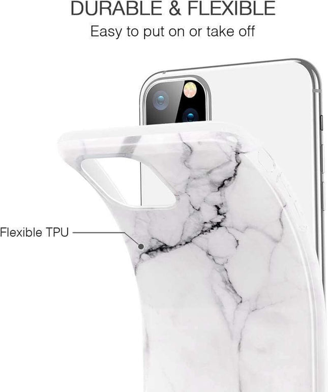 ESR Marble TPU marmer hoesje voor iPhone 11 Pro Max - wit