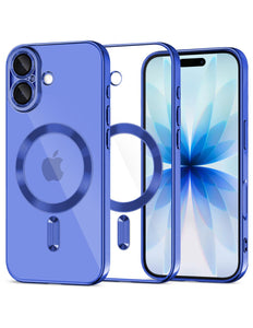 iPhone 17 hoesje MAGSAFE SHINY MIST BLUE