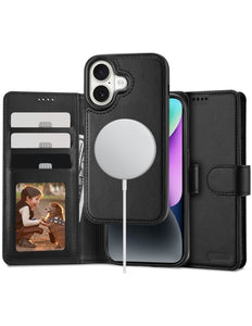 iPhone 16 hoesje magneet wallet boekcase 2in1 case magsafe