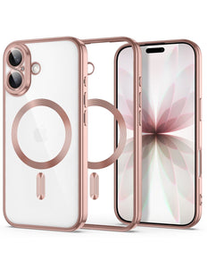 iPhone 17 hoesje magnetische lens bescherming rosegoud