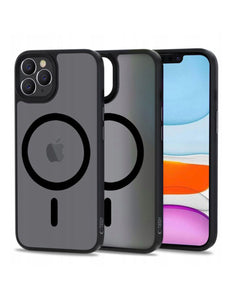 iPhone 7 / 8 /SE 2020 / 2022 Magnetic Magsafe Case hoesje zwart matte