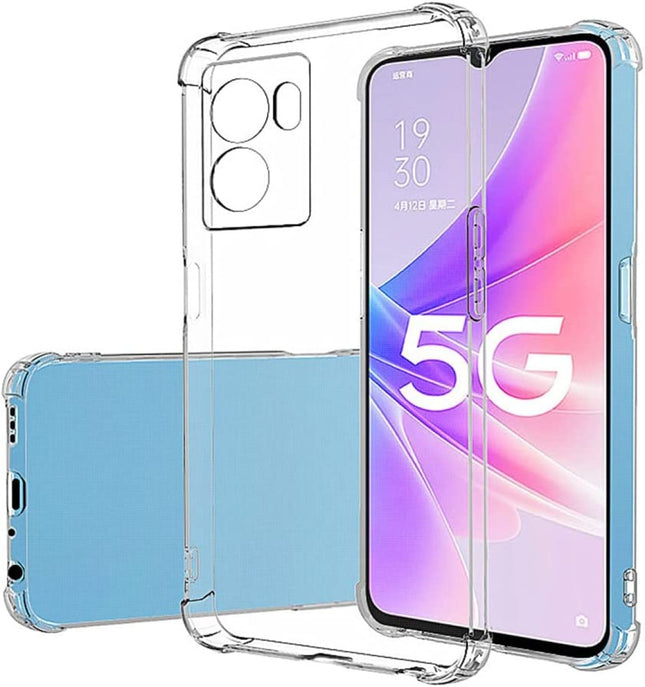 Oppo A77 / Oppo A57s hoesje antishock achterkant silliconen case transparant