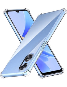 Oppo A98 hoesje Silicone Case Anti Shock Transparant