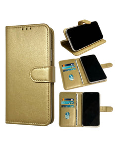 Samsung S25 Ultra hoesje goud bookcase wallet case