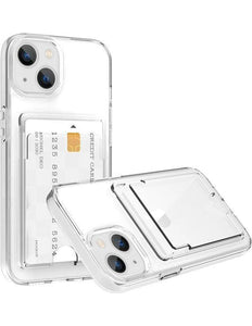 iPhone 15 Pro Max hoesje doorzichtig met ruimte achter voor pasje