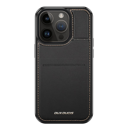 3in1 portemonnee-hoesje met standaard voor iPhone 15 Pro Max MagSafe RFID Blocker Dux Ducis Rafi Mag - zwart