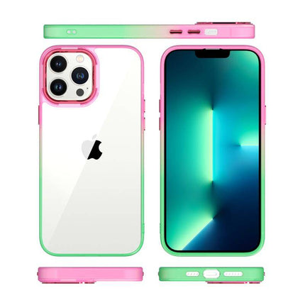 iPhone 15 Pro Max hoesje silicone case cover rainbow rood groen