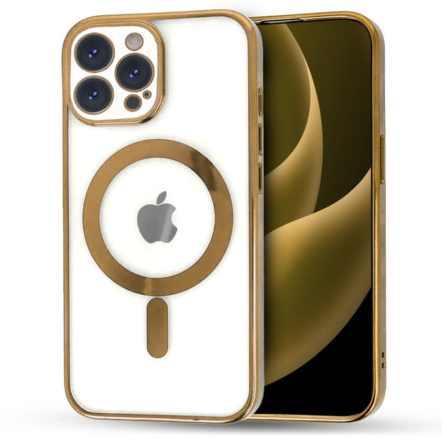iPhone 15 Pro Max hoesje magsafe goud