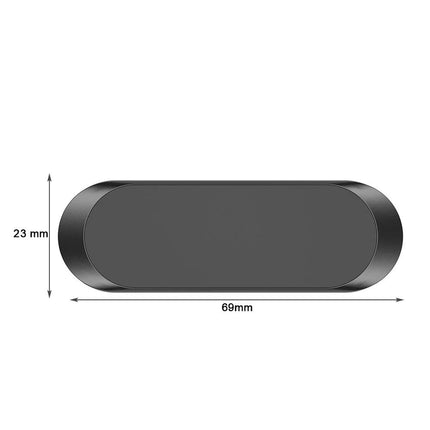 Platte magnetische voertuighouder voor dashboard, zwart