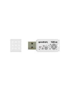 Goodram UME2 Winter USB 128GB Flash Drive - Wit