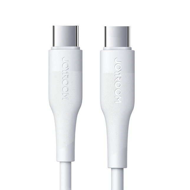 Joyroom USB Type C - USB Type C kabel Stroomvoorziening 60W 3A 0,25m wit (S-02530M3 Wit)
