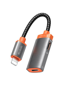 Lightning-adapter voor 2x Lightning Oryx CA-0490 (zwart)