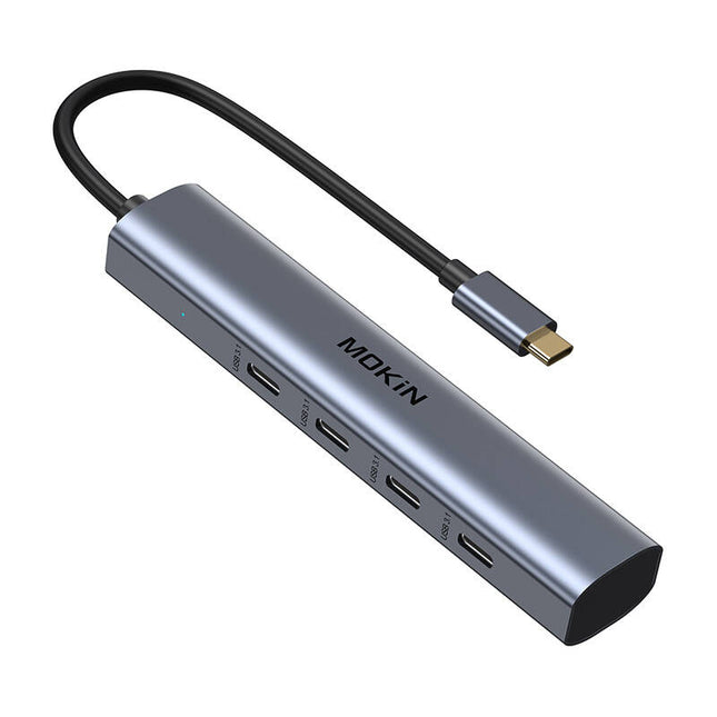 USB-C Hub met 10Gbps 4 USB-C-poorten (zilver)