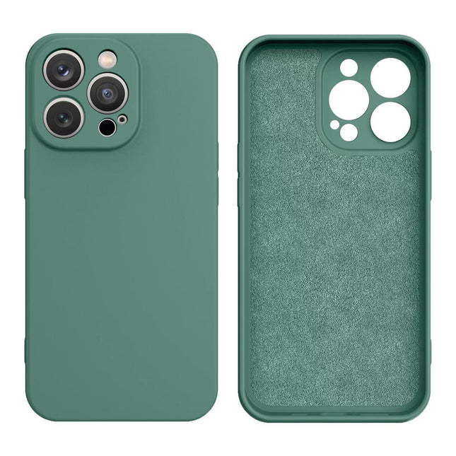 iPhone 14 hoesje silicone cover case groen