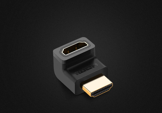 Ugreen adapter haakse connector HDMI onderzijde zwart (20109)