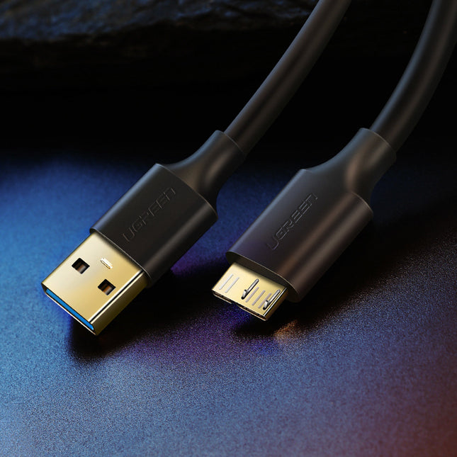 Ugreen kabel USB-A 3.0 - Micro USB-B SuperSpeed 5Gb/s 1m zwart (US130)