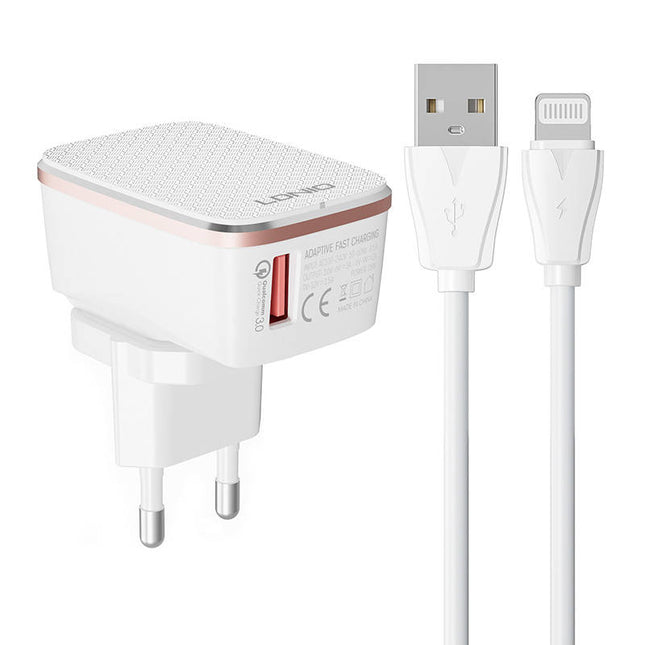 Thuislader voor iPhone A1204Q 18W + Lightning-kabel