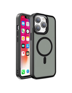 iPhone 15 Plus Matte hoesje Magsafe zwart