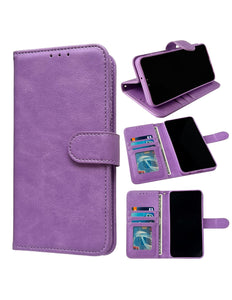 Samsung S25 Ultra hoesje lila bookcase wallet case