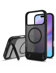 iPhone 17 Pro - Magnetic Magsafe Beugel Kickstand Case - Zwart