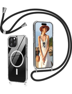 iPhone 17 Air - Transparent Crossbody MagSafe Case Koord touw