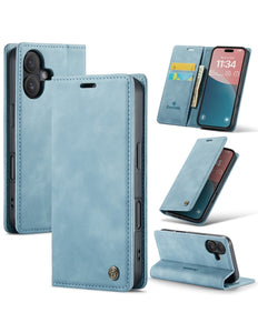iPhone 17 Air - CaseMania Slim Bookcase - Turquoise hoesje