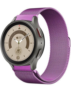 20mm Metal Magnetic Band Compatible With Samsung Watch - Paars