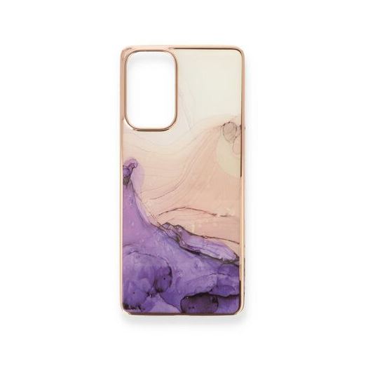 iPhone XR hoesje marmar backcover case paars