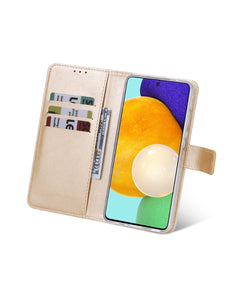 Samsung Galaxy A14 hoesje boekcase wallet case goud