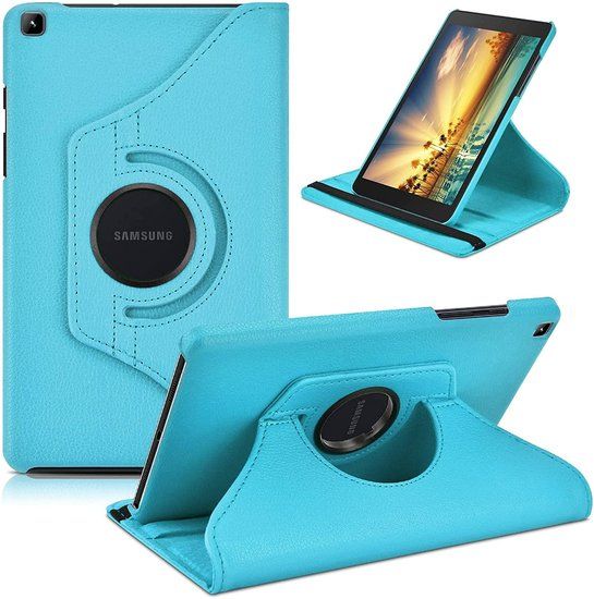 Samsung Galaxy Tab A9 Hoesje 360 Draaibaar Case - Licht Blauw