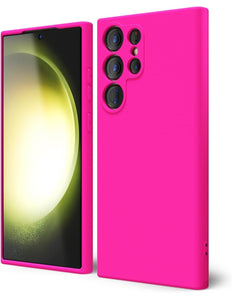 Samsung Galaxy S24 hoesje Soft Microfiber Lining Protective Case Fuchsia