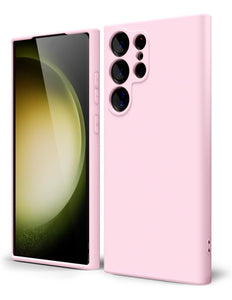 Samsung Galaxy S24 hoesje Soft Microfiber Lining Protective Case zalm