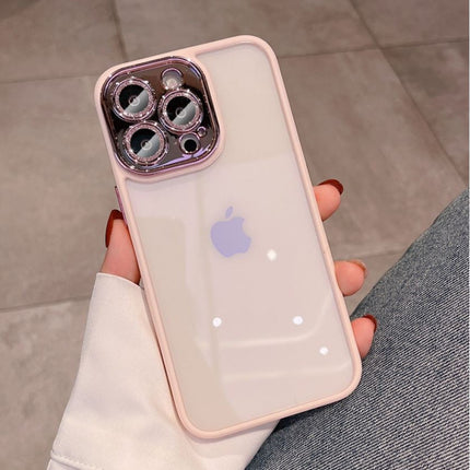 Stylish Camera Protection Glitter Case - iPhone 11 - Roze