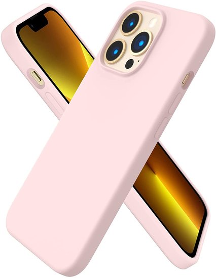 iPhone 13 Mini - Silicone hoesje Case Roze