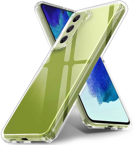 Samsung Galaxy S21 FE Transparant doorzichtige hoesje sillicone case