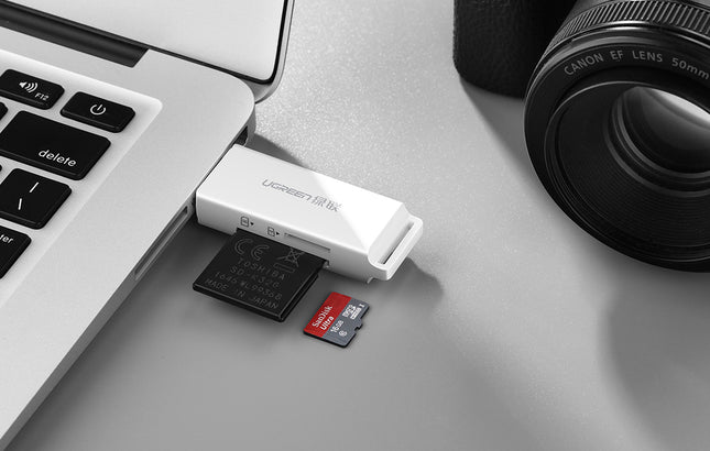 UGREEN CM104 SD/microSD USB 3.0 memory card reader (black)