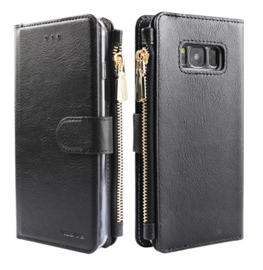 Samsung Galaxy S10 Plus hoesje mapje wallet case met meer ruimte voor pasjes en rits