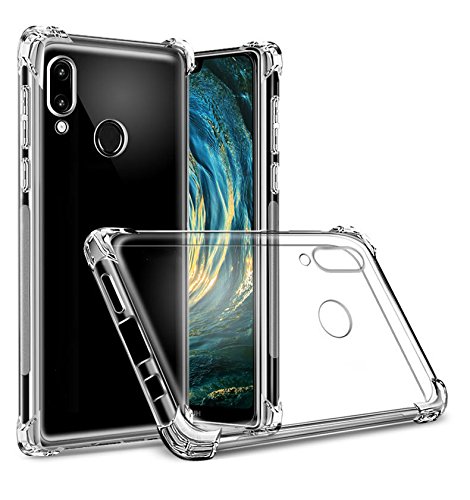 Huawei P20 Lite antishock hoesje achterkant doorzichtig transparant anti-stoot backcover case