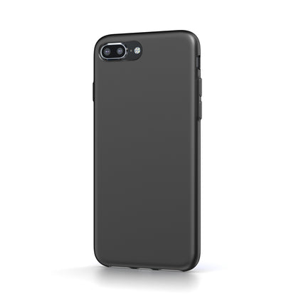 iPhone 6 plus/6s plus/7 plus / 8 Plus Siliconen Hoesje Zwart achterkant backcover case
