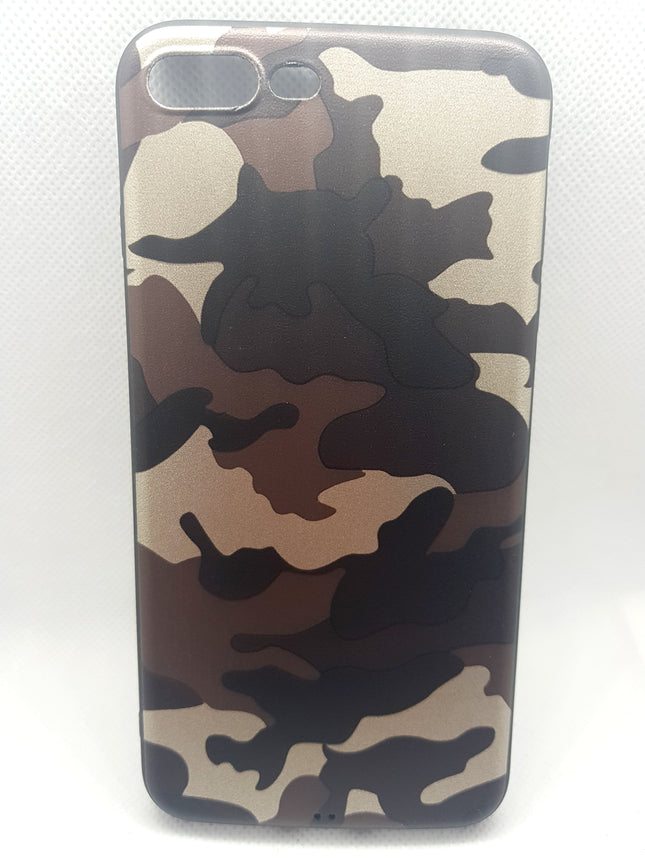 iPhone 7 plus/ 8 Plus hoesje achterkant leger print - army militair