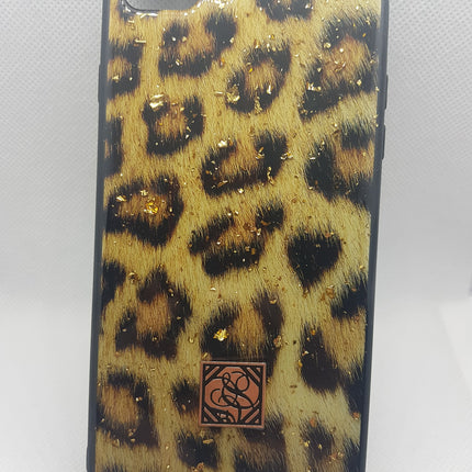 iPhone 7 plus/ 8 Plus hoesje tijger luipaaar panter print case achterkant