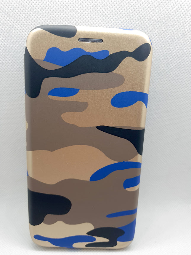 iPhone X / iPhone Xs hoesje leger print - army militair - Wallet print case