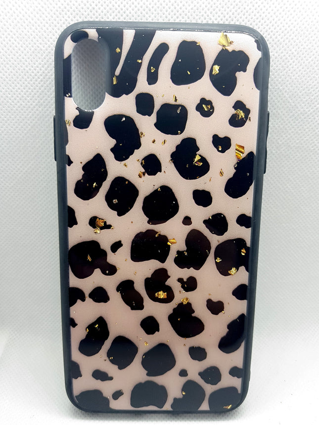 iPhone Xs Max hoesje achterkant luipaard tijger print backcover