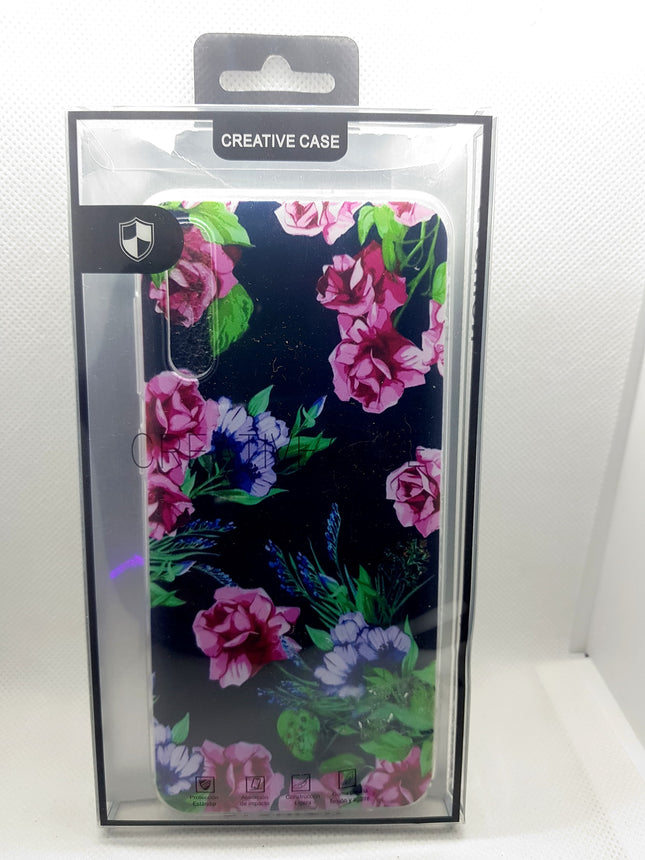 Samsung Galaxy A50 hoesje achterkant fashion bloemen case backcover