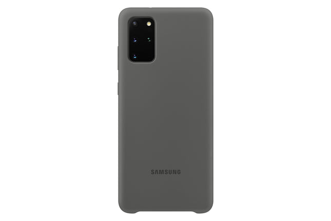 Samsung Galaxy S20 Plus originele Samsung Silicon hoesje Cover Grey achterkant
