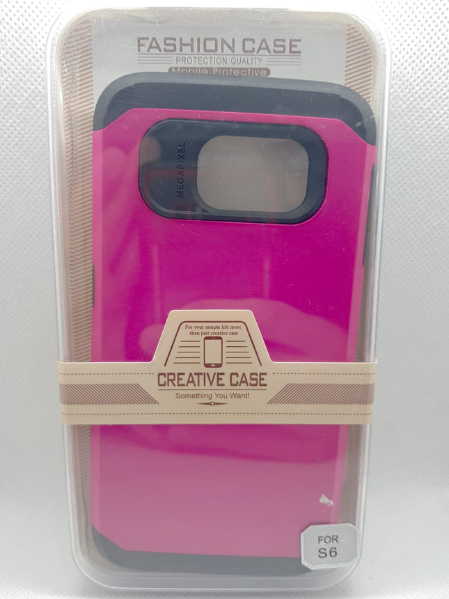 Samsung S6 hoesje roze achterkant backcover hard case