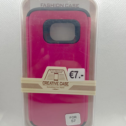 Samsung S7 hoesje roze achterkant backcover hard case
