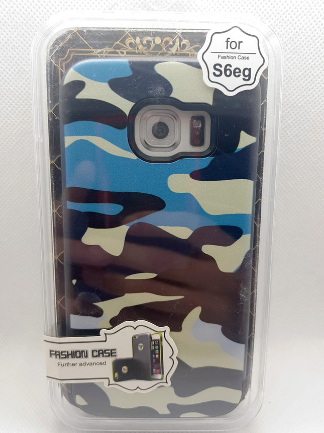Samsung S6 edge hoesje leger print - army militair achterkant hoesjes