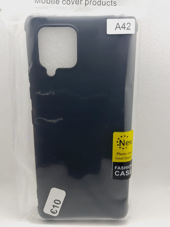 Samsung Galaxy A42 hoesje zwart antishock zacht backcover case
